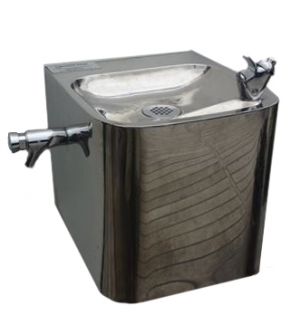 Stainless Steel Wall Mounted Fountain With Side Mounted Bottle Filler - Mount Cardrona